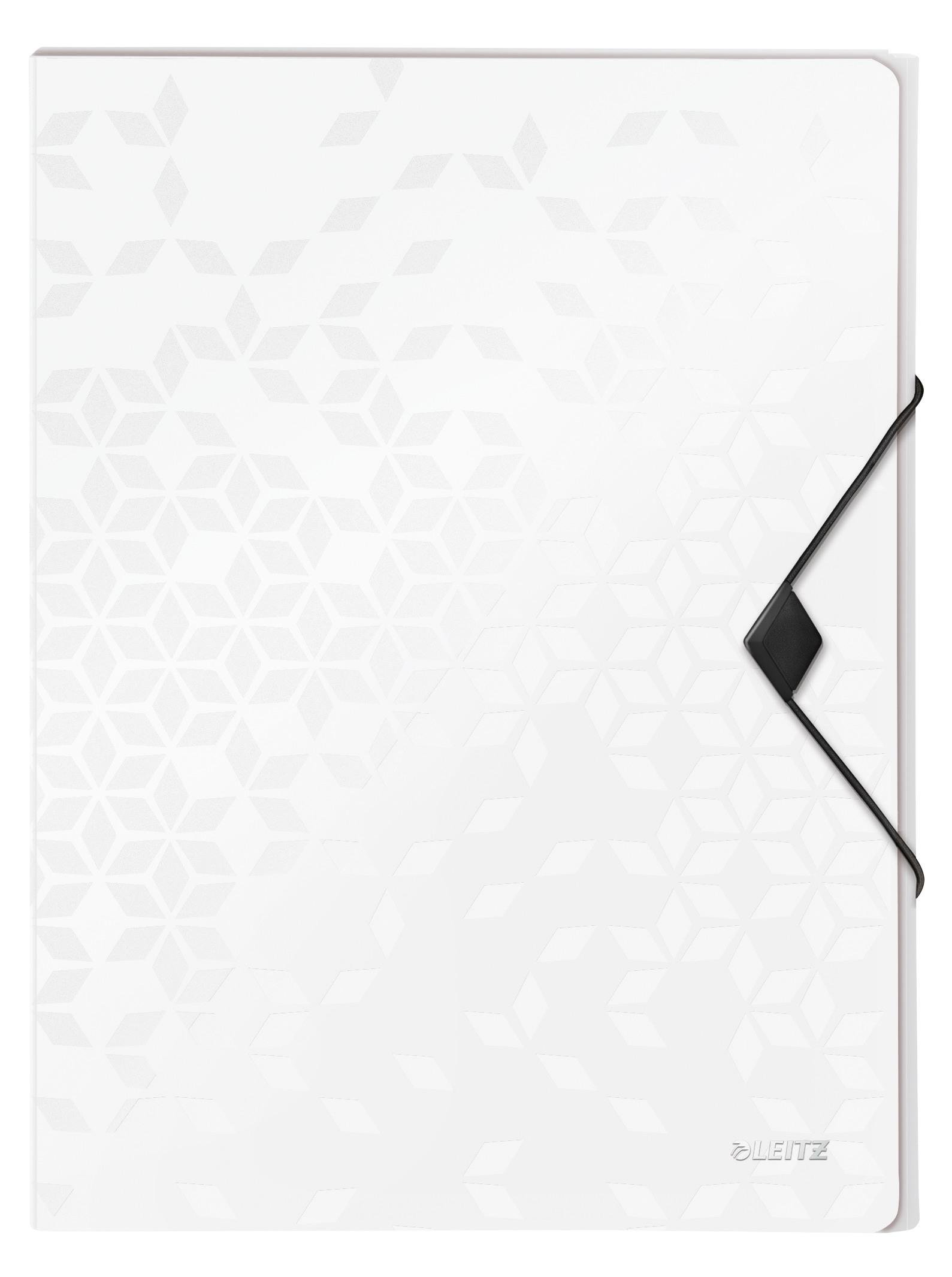 Папка-бокс на резинці Leitz WOW A4 Білий (4629-00-01)