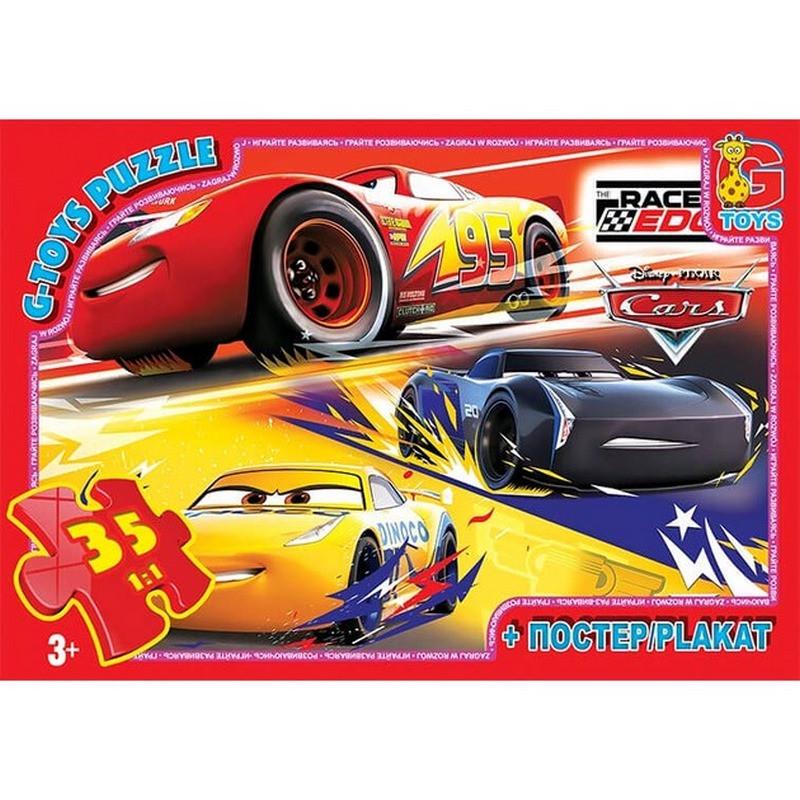 Пазлы детские картонные G-Toys Тачки 35 элем. (IP-177-P-915)