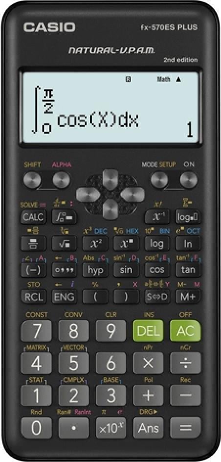 Калькулятор настільний Casio 3722 FX-570ESPLUS-2 BOX (366819)