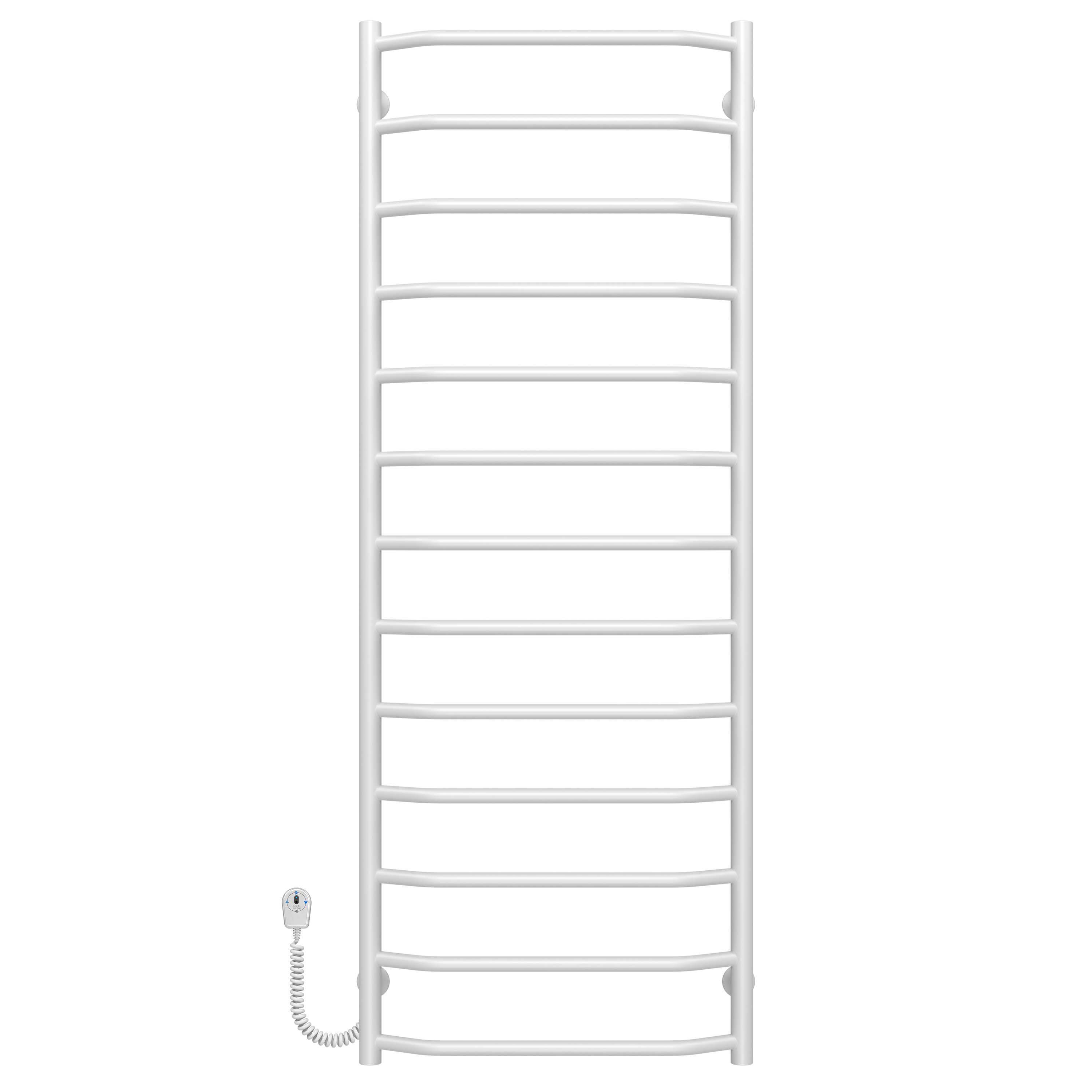 Полотенцесушитель электрический Deffi Трапеция П13 EF16 нержавеющая сталь 500х1400 мм Белый (C.TR.140.50.13.EWL5)