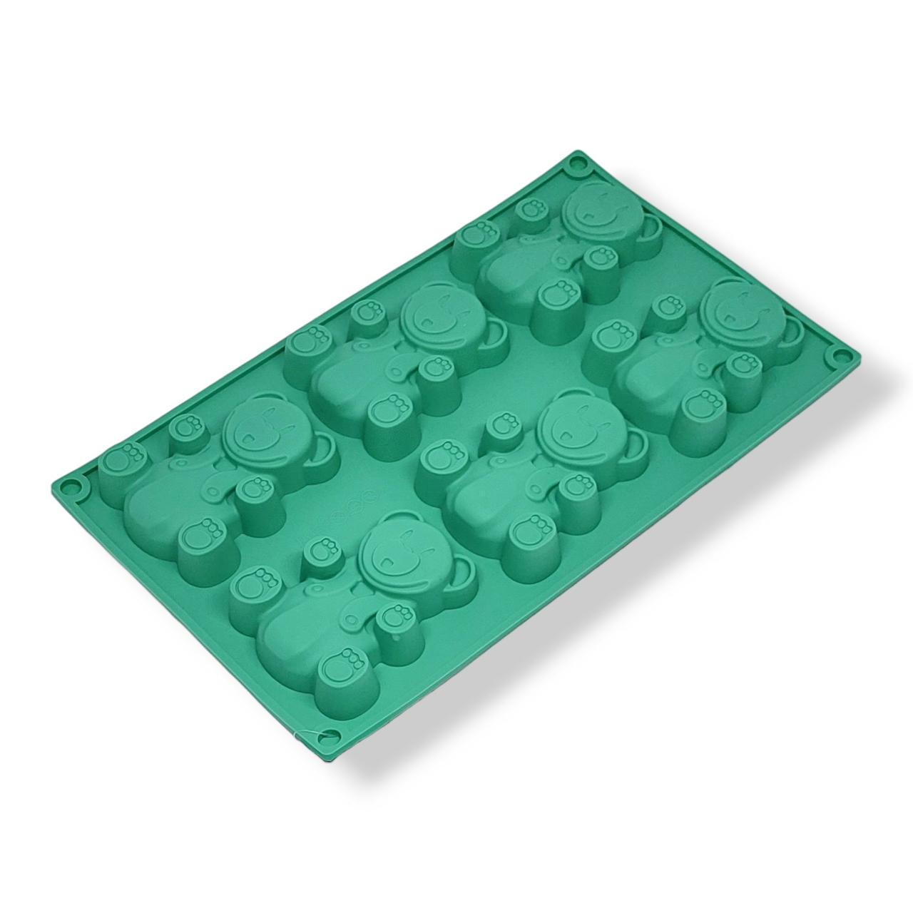 Форма силиконовая Profsil Мишки Барни 6в1 Мятный (201460-мят) - фото 4