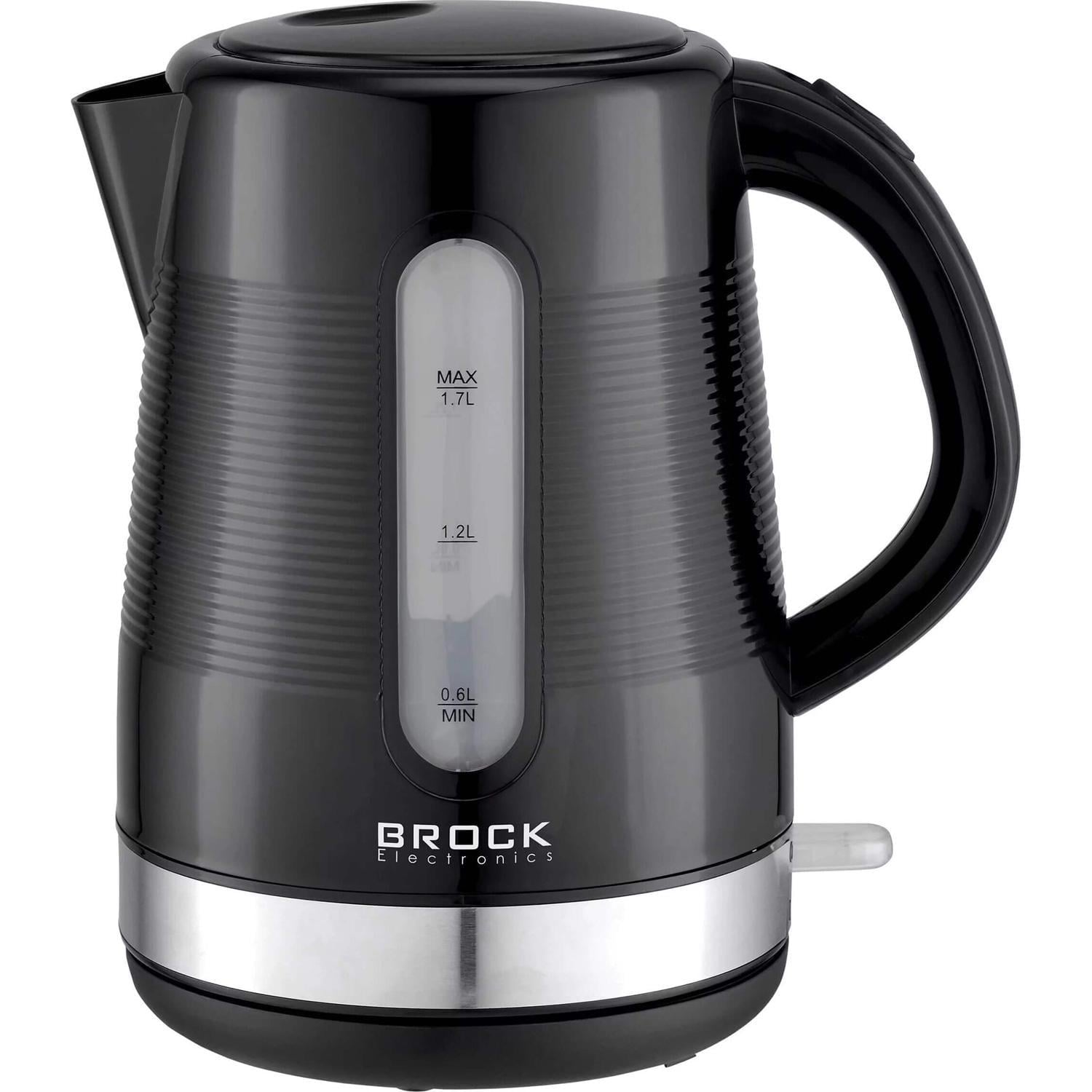Электрический чайник BROCK WK 9904 BK со стальным корпусом 1,7 л 1850 Вт