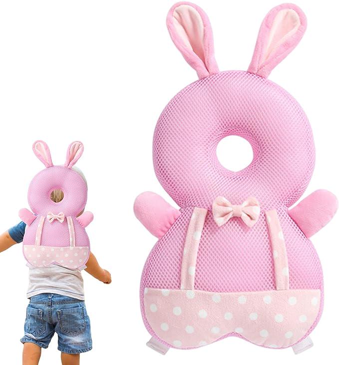 Подушка захисна Зайчик для голови та спини малюка Рожевий (142618) - фото 3