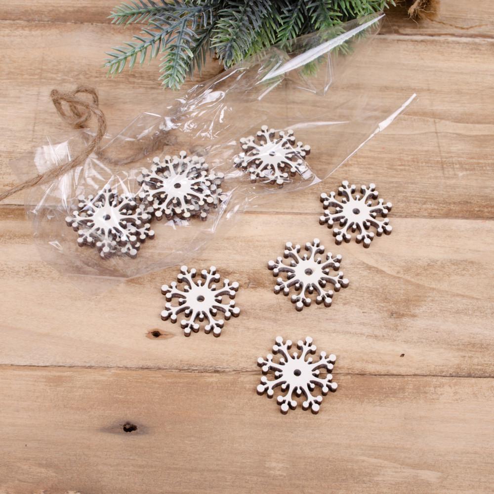 Набор флористический Снежинки Белый (2694-317)