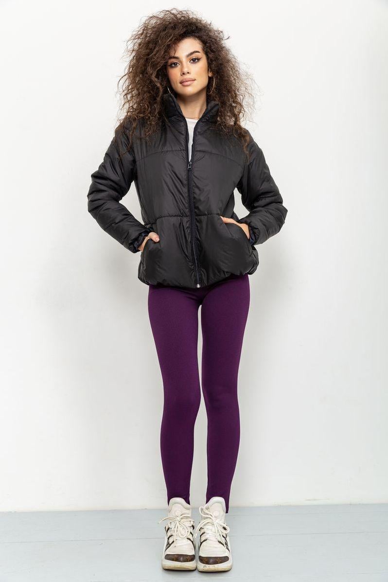 Куртка жіноча демісезонна Ager 129R0441 зефірка на синтепоні S Чорний