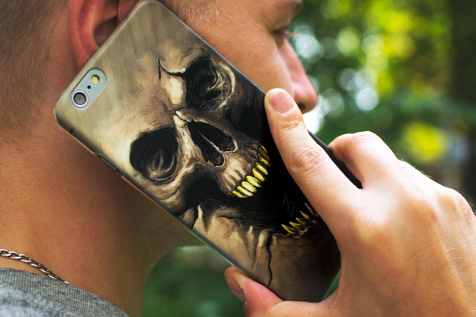 Силиконовый чехол Zorrov для Samsung Galaxy A32 - Skull (15500040056121584) - фото 4