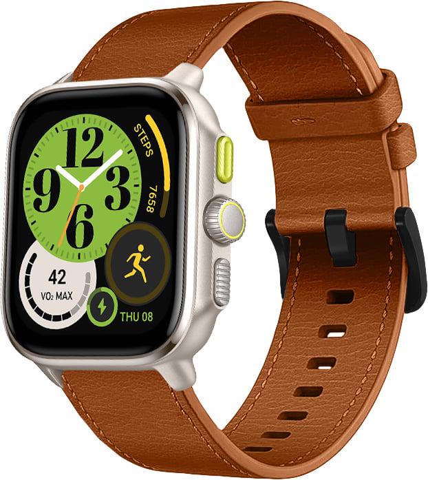 Ремешок кожаный Elfur для Amazfit Cheetah Square Brown (38497-30)
