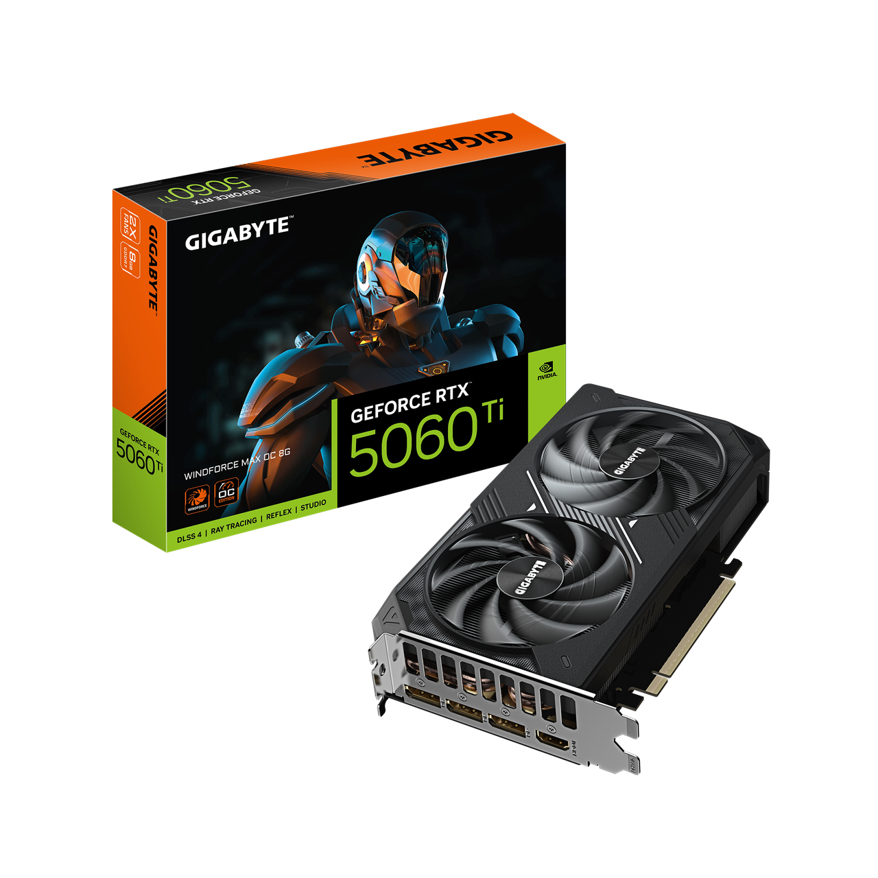 Видеокарта RTX 5060 Ti 8GB GDDR7 WindForce Max OC Gigabyte (GV-N506TWF2MAX OC-8GD)