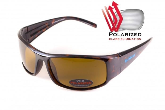 Окуляри поляризаційні BluWater Florida-1 Polarized Коричневий - фото 2