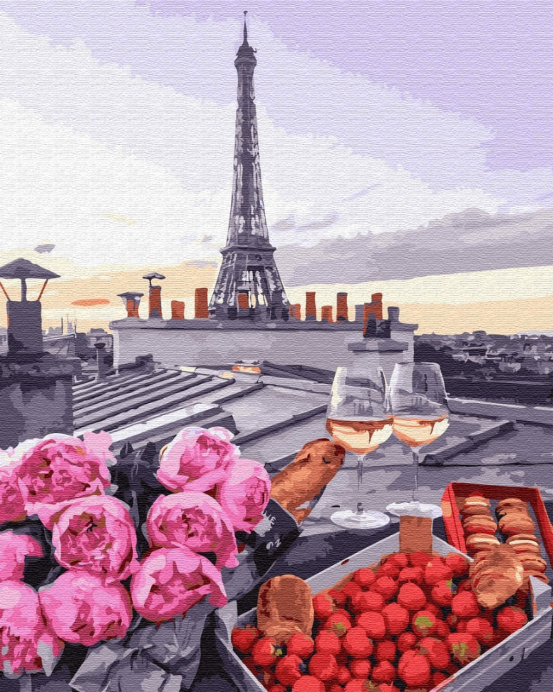 Картина по номерам Brushme Романтика в Париже (GX23710)