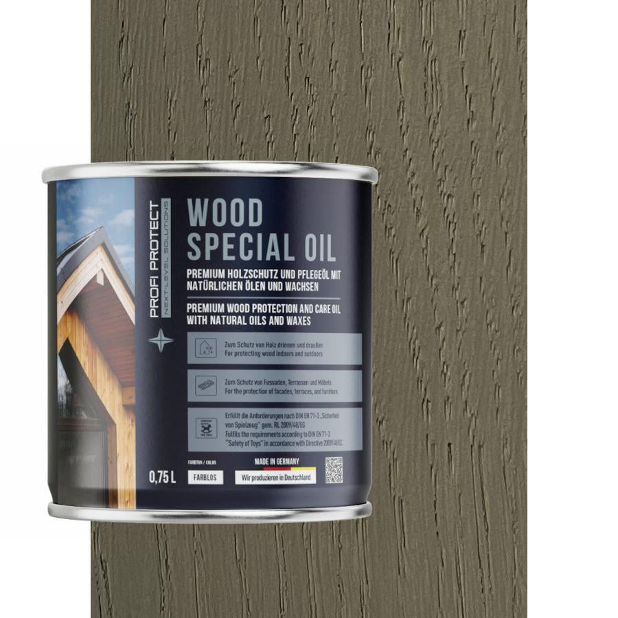 Масло для террас ProfiProtect Wood Special Oil с воском 0,75 л Khaki-eiche (20756375) - фото 1