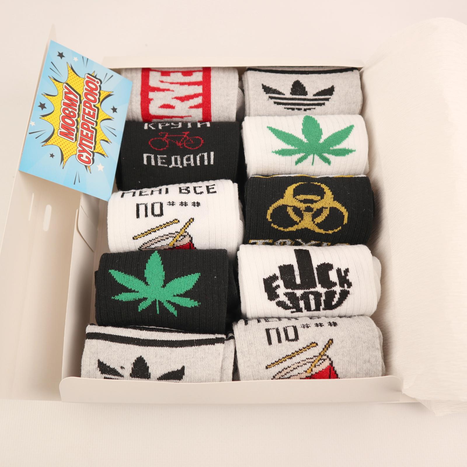 Набір чоловічих шкарпеток 10 шт. (4123636) - фото 5 Набір чоловічих шкарпеток 10 шт. (4123636) - фото 5