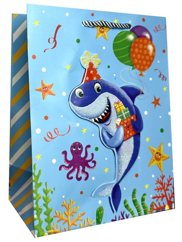 Подарунковий пакет Stenson L Funny 3D R33201-L 30x41,5x12 см (22931858)