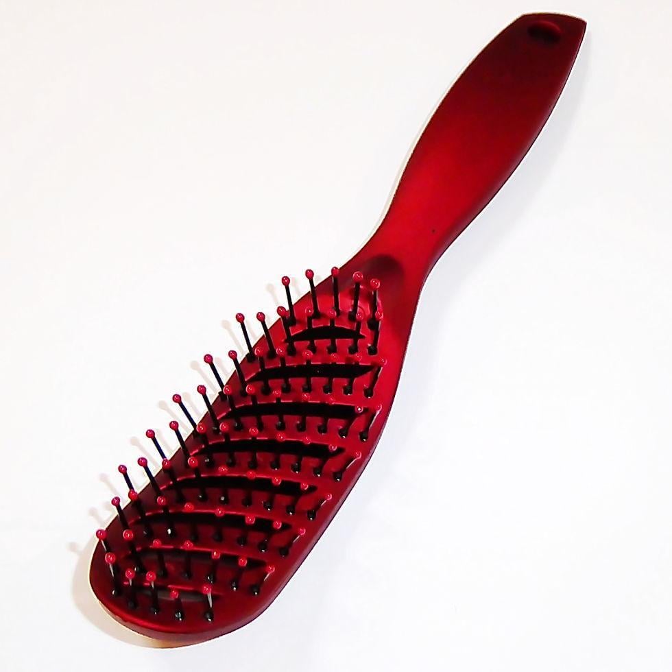 Расческа для укладки ДенІС professional Луна карбоновая Вишневый (1453070706)