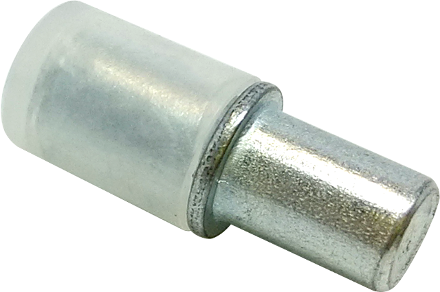 Полицетримач для скла Metalvis ø 5x16 мм з пластиковим ковпачком цинк 500 шт. Білий (3M0003M08783405510)