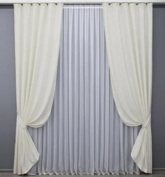 Шторы Pavliani AL Мрамор лен 1,5х2,7 м 2 шт.