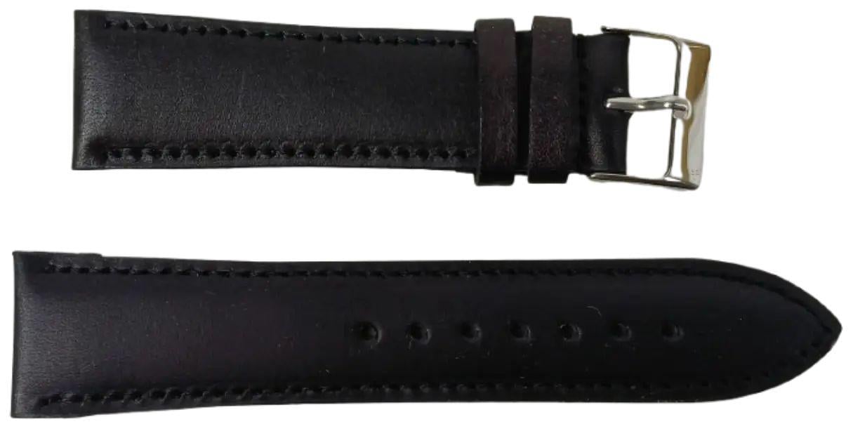 Ремінець для годинника Mykhail Ikhtyar шкіряний 22 мм Чорний (S22-608S Black) Ремінець для годинника Mykhail Ikhtyar шкіряний 22 мм Чорний (S22-608S Black)