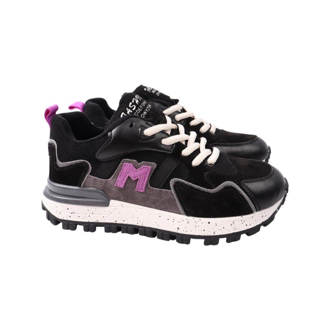 Кроссовки женские Li Fexpert из замши р. 36 Черный (690-21DK)