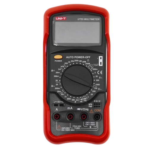 Мультиметр UNI-T UTM 155 с широким набором электрических измерений Красный (UT55)