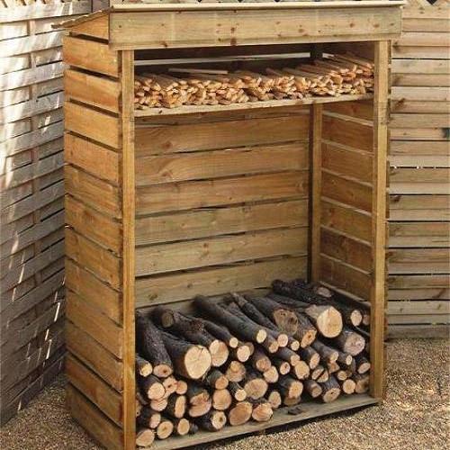 Дровница деревянная из дерева Слайго 85 Сиена (ДРВ-850705)