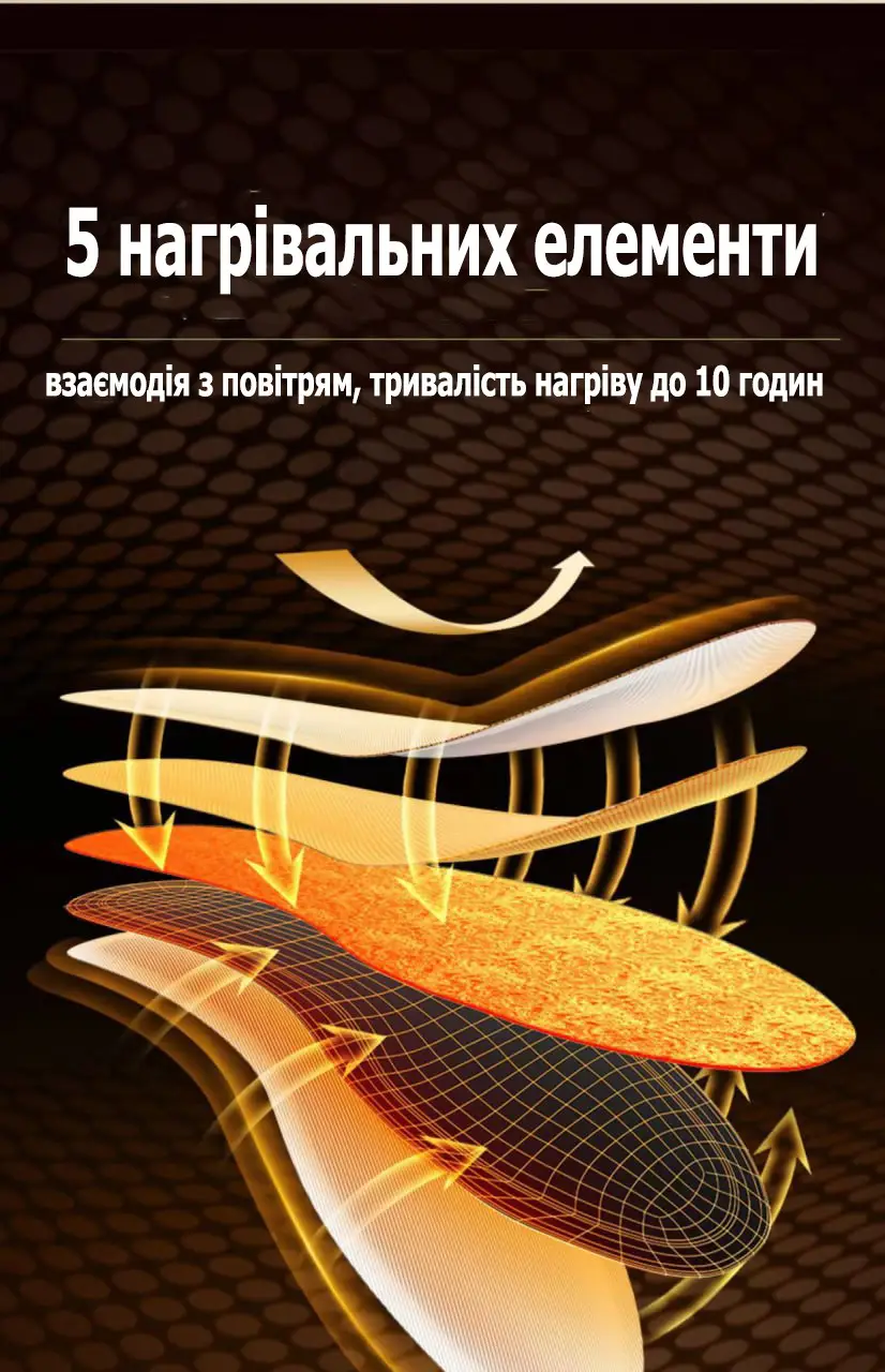 Устілки одноразові з хімічним підігрівом до 50 С р. 40-43 (2856) - фото 10