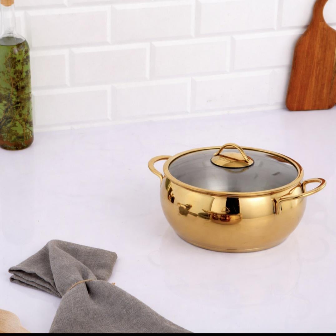 Кастрюля Низко GOLD TITAN d 24 см 3,4 л (8697403679531)