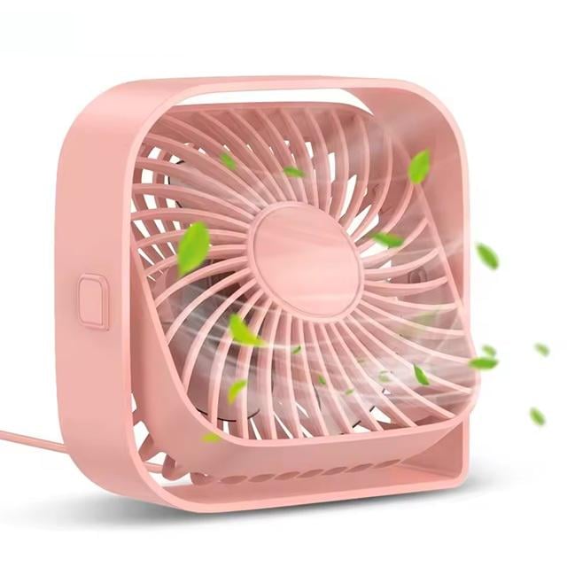 Вентилятор Topk K50 USB 8,5 см 3 скорости USB 5V 1 м 5W 360° Pink (ME0021988)