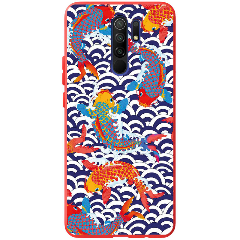 Чехол BoxFace Xiaomi Redmi 9 Koi Fish Красный силикон (40233-up2477-41139)