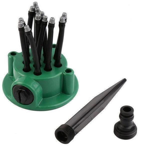 Распылитель для газона Multifunctional Water Sprinklers 360° Зелено-черный (MX-00007017)