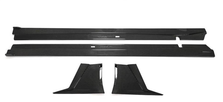 Боковые пороги DDCarbon V2 для Subaru BRZ 2021-гг. натуральный карбон (153702)