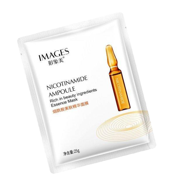 Омолаживающая тканевая маска Images Nicotinamide Ampoule Facial Mask с ниацинамидами
