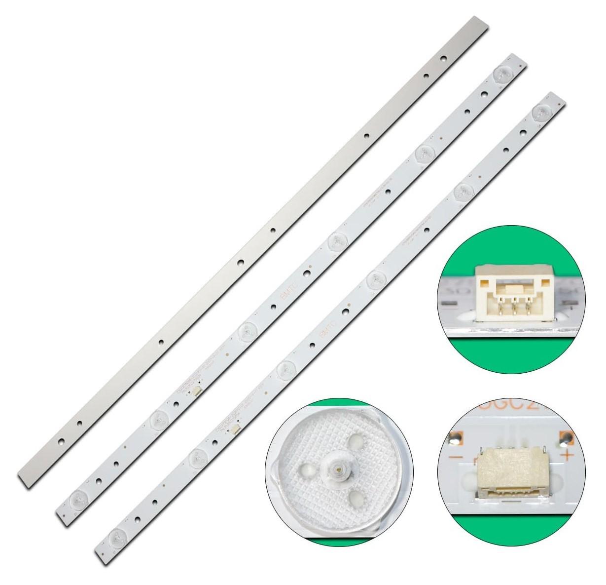 Комплект LED подсветки для телевизоров ERGO/PHILIPS 28 GC275D06-ZC21FG-01 (GC275D06-ZC14F-03) - фото 3