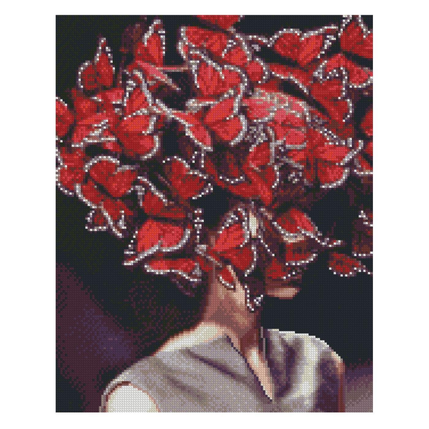 Алмазная мозаика Strateg Мысли-бабочки 40х50 см (Str-FA40827)