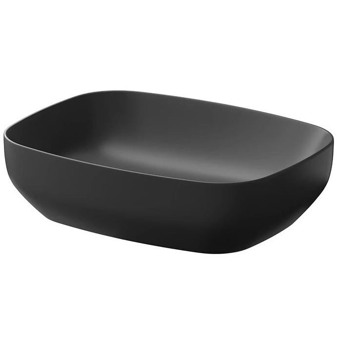 Умывальник накладной Cersanit Larga K677-013 500x385x135 мм Черный (214735)