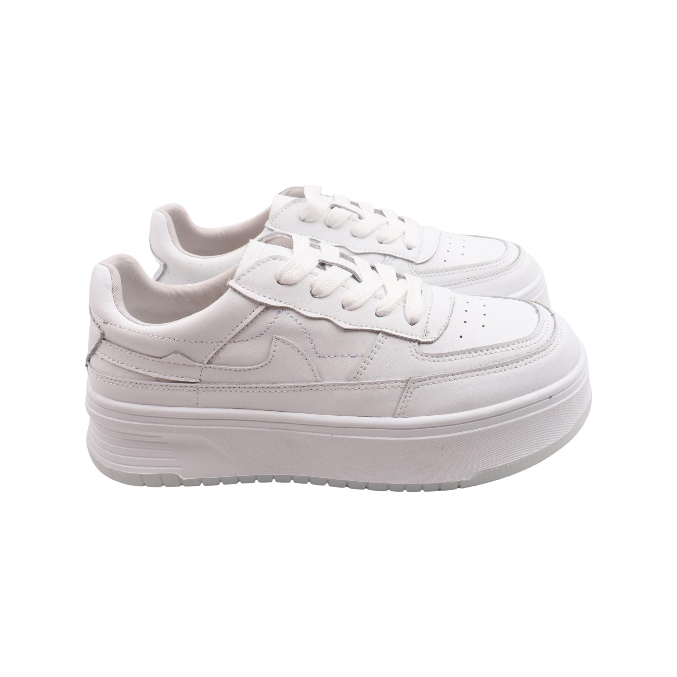 Кеды женские Melanda из кожи р. 40 Белый (157-23DTS)