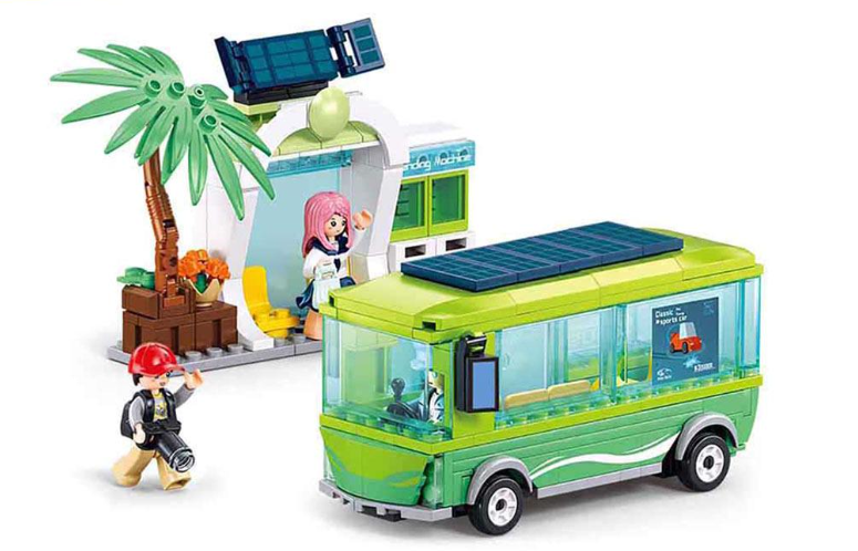 Детский конструктор городская серия автобусная остановка 262 дет. (M38-B1261)