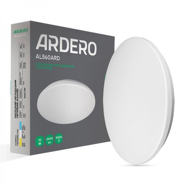 Светильник накладной светодиодный ARDERO AL560ARD 32 Вт 5000К ІР20 385x55 мм Белый (80137) Светильник накладной светодиодный ARDERO AL560ARD 32 Вт 5000К ІР20 385x55 мм Белый (80137)