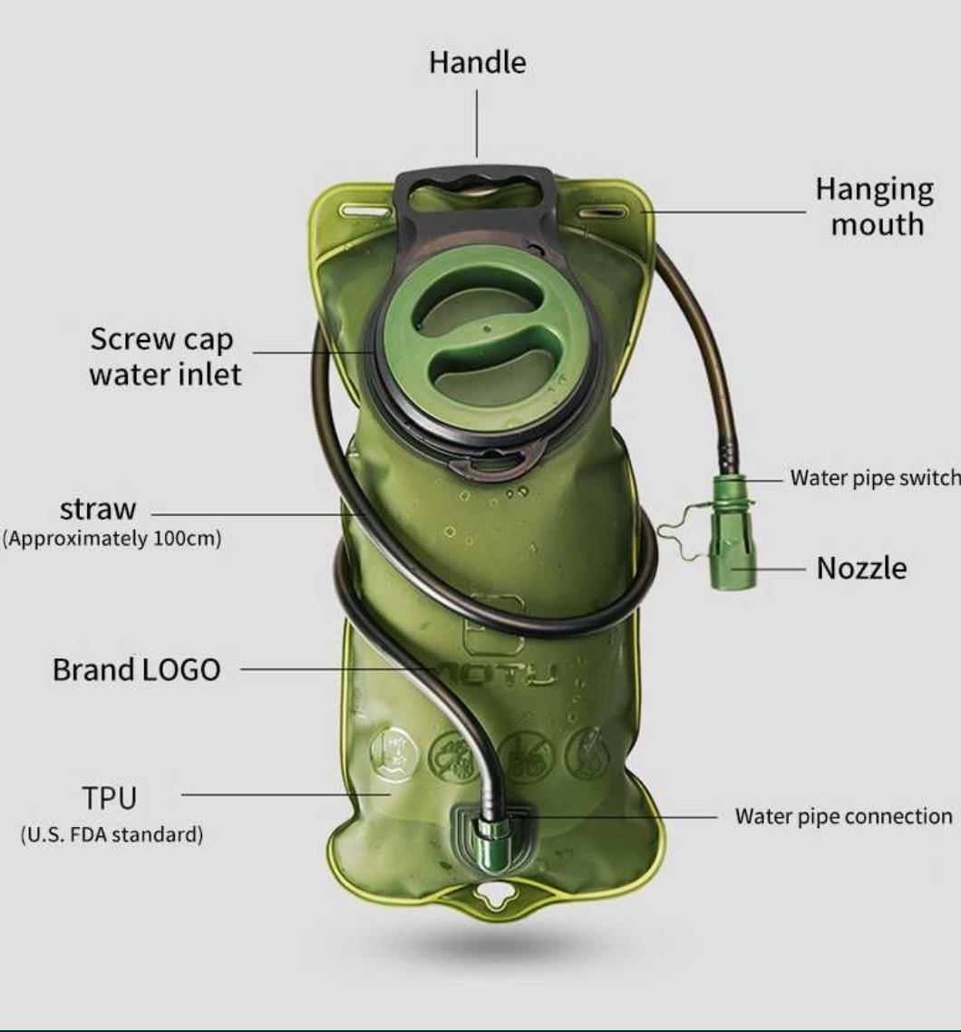 Питьевая система Гидратор 39x18 см 2 л (1860626282) - фото 7