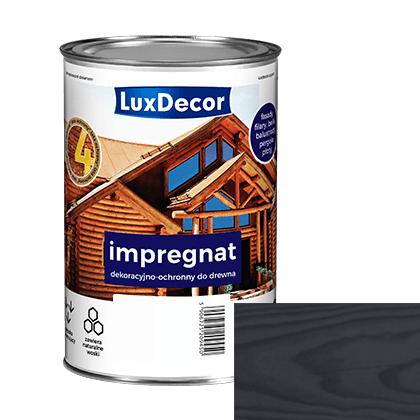 Импрегнат LuxDecor декоративно-защитный 1 л Графит мат - фото 1