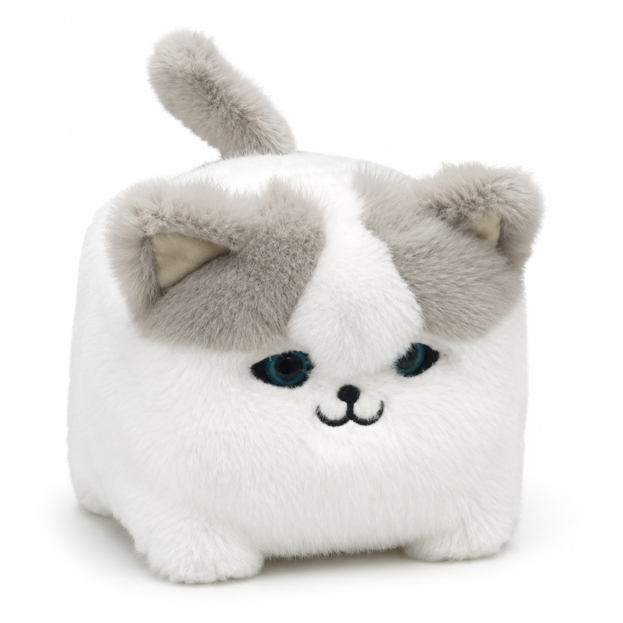 Интерактивный котенок пушистый Fluff Pets 28 см серые ушки мяукает и мурлычет (2576521148)