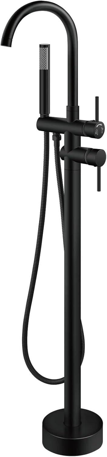 Змішувач підлоговий для ванни Epelli Puravido Del Bagno Чорний матовий (31635429)