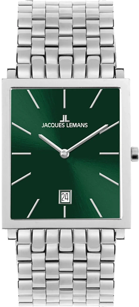 Наручные часы женские Jacques Lemans Nizza 1-2173I со стальным корпусом/сапфировым стеклом WR 50 м и зеленым циферблатом Наручные часы женские Jacques Lemans Nizza 1-2173I со стальным корпусом/сапфировым стеклом WR 50 м и зеленым циферблатом