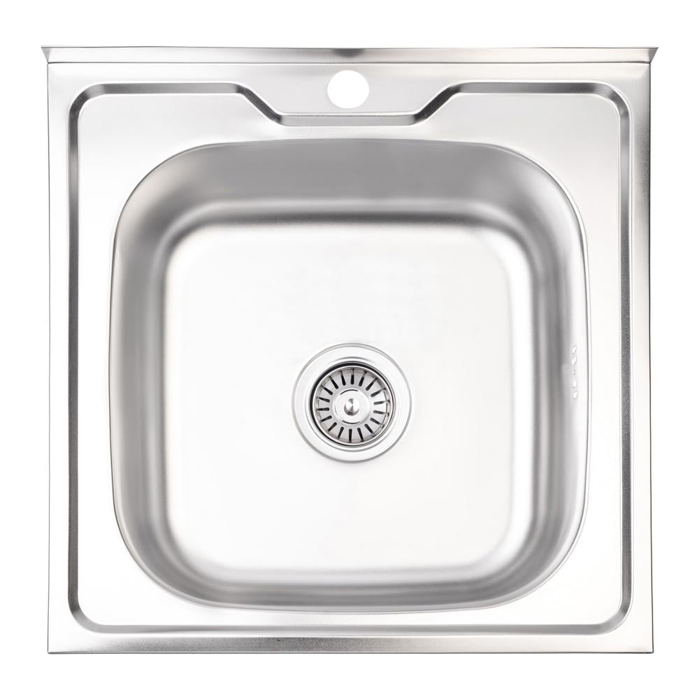 Мийка кухонна Brinex нержавіюча сталь BRIN5050SAT06 500x500 мм квадратна 0,6 мм (270135) Мийка кухонна Brinex нержавіюча сталь BRIN5050SAT06 500x500 мм квадратна 0,6 мм (270135)