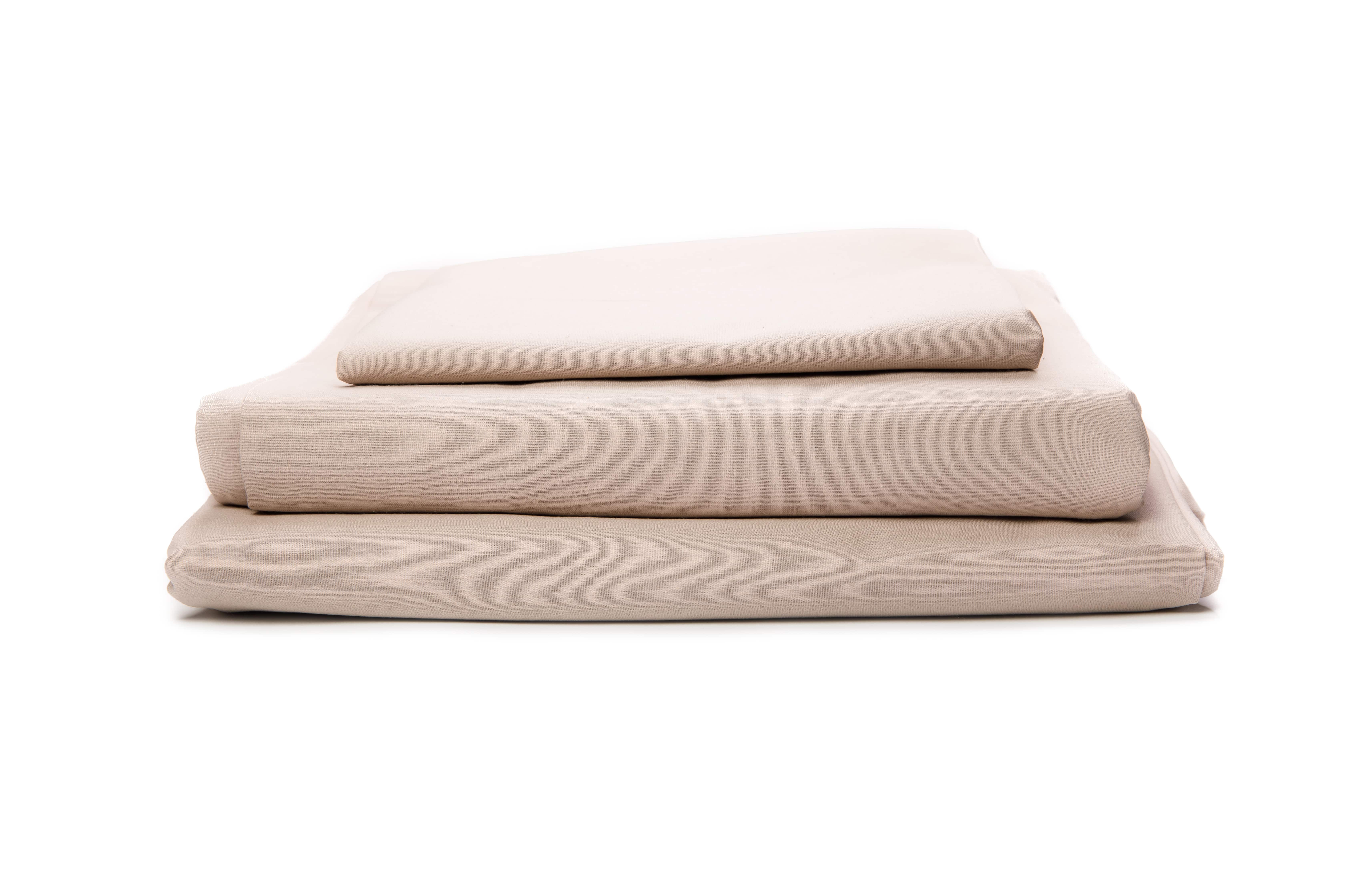 Комплект постельного белья бязь двуспальный Темный беж