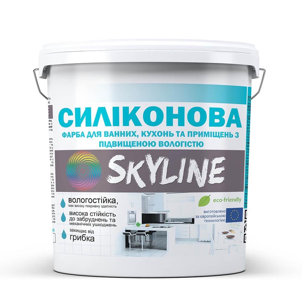 Краска силиконовая SkyLine для ванной/кухни/помещений с повышенной влажностью 1,4 кг