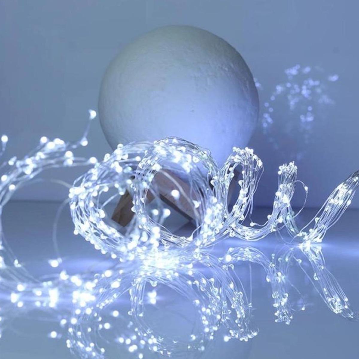 Гирлянда новогодняя Ledlight Конский хвост 17 нитей по 30 Led 3 м Белый