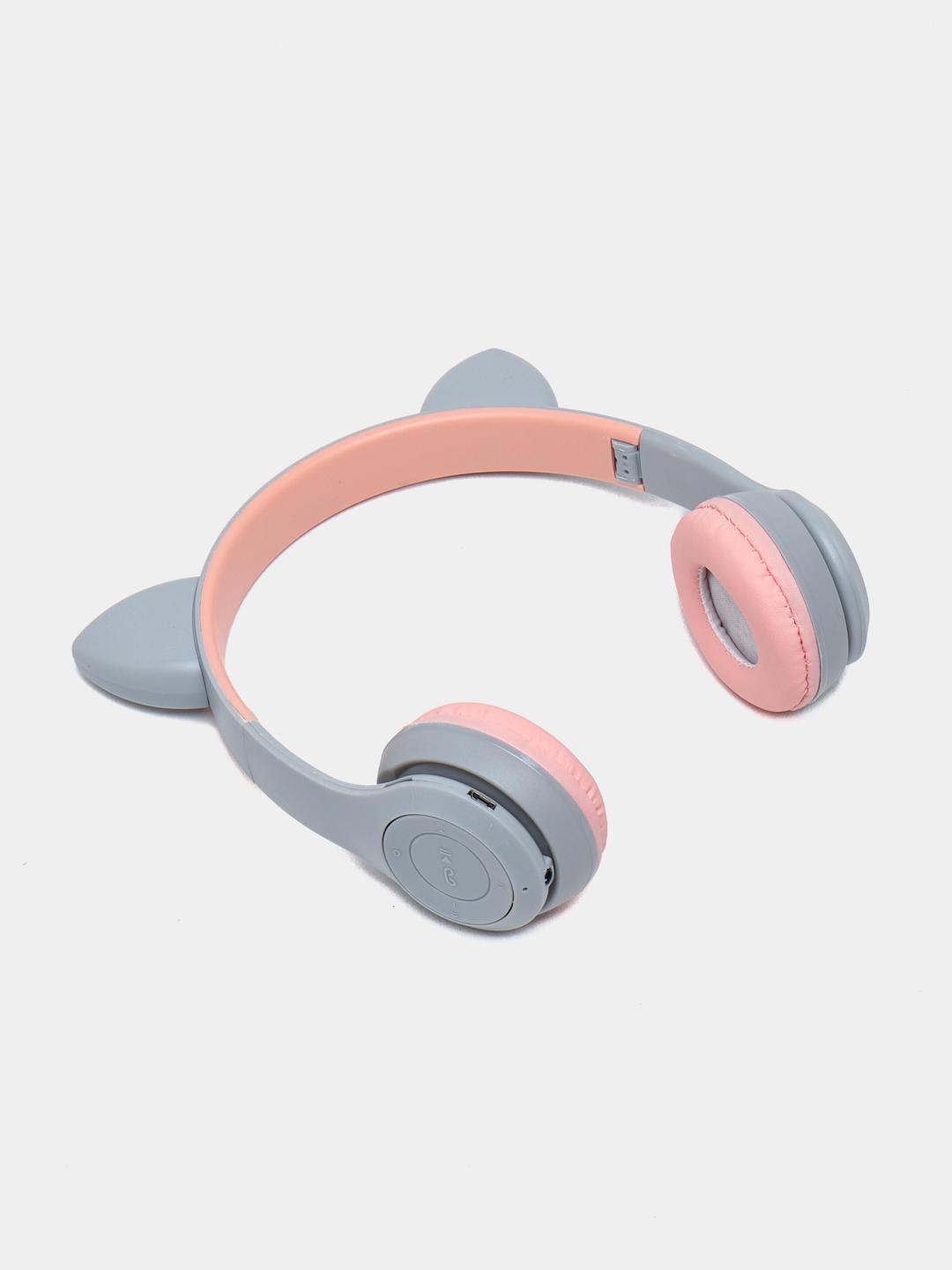 Наушники Bluetooth Ушки CATear LED RGB беспроводные Серый (P47M-Grey) - фото 2