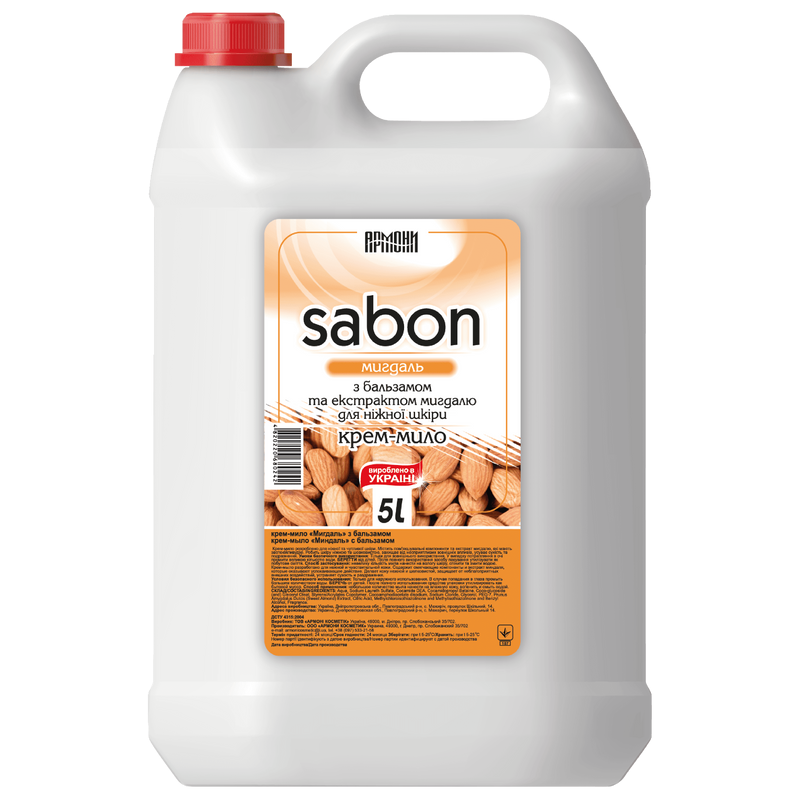 Крем-мыло жидкое АРМОНИ Sabon Миндаль 5 л (5340)
