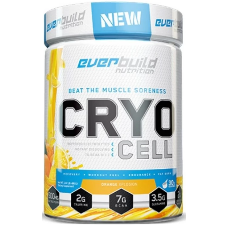 Аминокислоты ВСАА EverBuild Nutrition Cryo Cell BCAA 8:1:1 480 г Апельсин