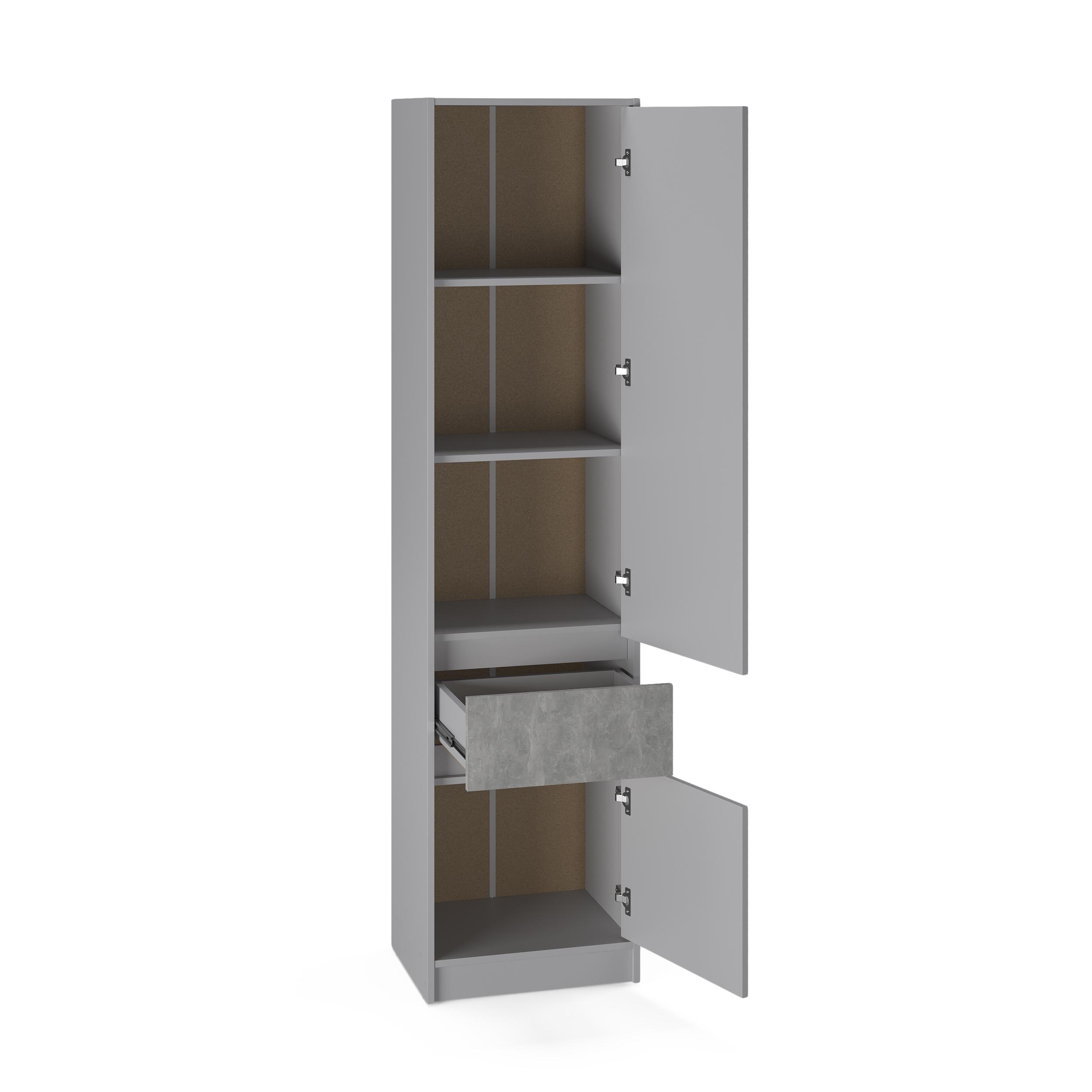 Пенал Everest Style 500 закрытый 500х2030х390 мм Кашемир/Бетон (11484) - фото 3 Пенал Everest Style 500 закрытый 500х2030х390 мм Кашемир/Бетон (11484) - фото 3